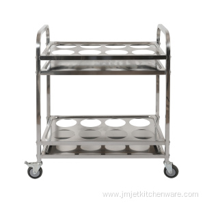 Square Tube Steel Kettle Cart With Castors